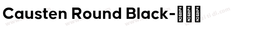 Causten Round Black字体转换